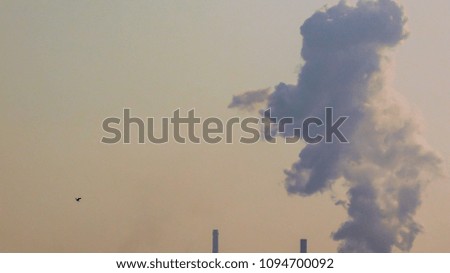 Industrial side at morning in germany