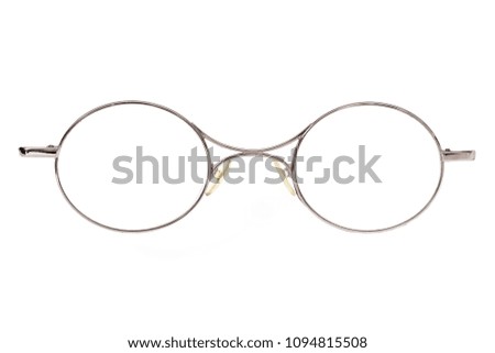 Glasses isolated on white background for applying on a portrait