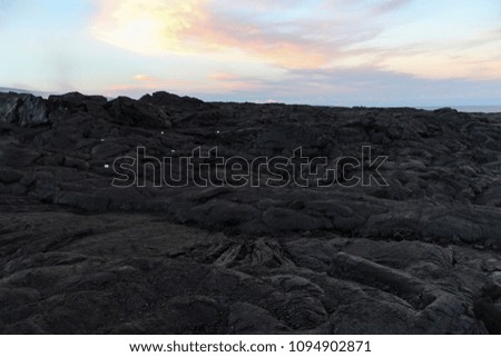 Lava field slope, Big Island, Hawaii.