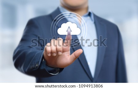 Cloud Computing Technology Internet Storage Network Concept.