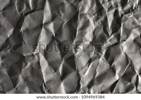 Texture of crumpled gray paper