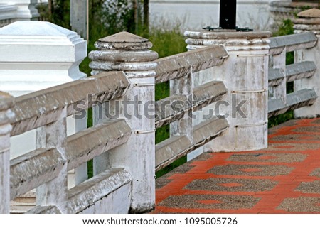 Concrete banister texture