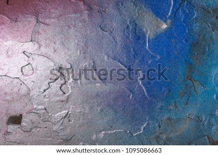Colorful spray paint background and texture , blue and red colors