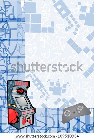 Retro arcade background