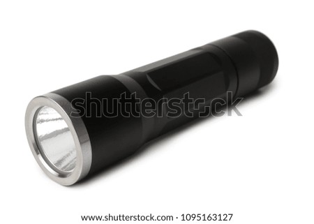 Electric torch on white background