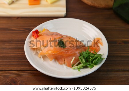 Marinade of the salmon