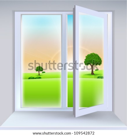 Open Window Lanscape
