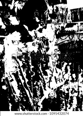 Print dirty black and white punk background grunge collage art vector