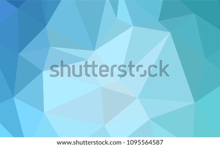 Light BLUE vector blurry triangle pattern. A completely new color illustration in a  polygonal style. A completely new design for your business.