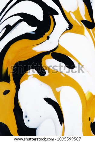 Abstract mixed acrylic texture with marble pattern.Abstract colorful background, wallpaper. Mixing paints. 