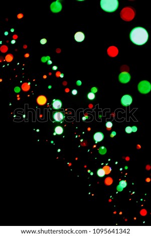 Beautiful illuminated and glowing decoration lights isolated unique background photo