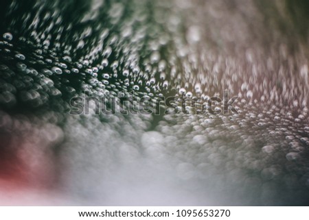 abstract background of water droplets on the glass. dew.