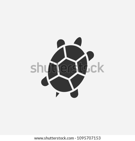 Turtle icon illustration,vector animal sign symbol