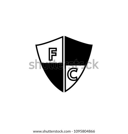 soccer club sign icon. Element of web icon for mobile concept and web apps. Isolated soccer club sign icon can be used for web and mobile on white background