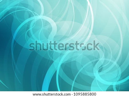 Light BLUE vector pattern with liquid shapes. Creative illustration in halftone marble style with gradient. New composition for your brand book.