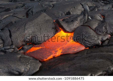 Hawaii Lava flow on the Big Island