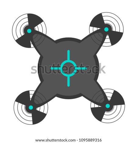 Isolated drone toy icon