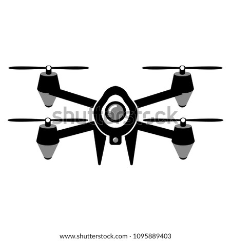 Drone toy silhouette icon