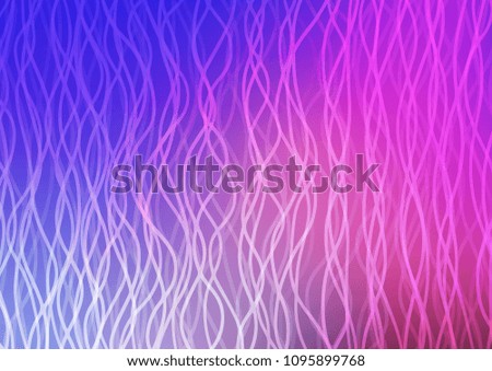 Light Pink, Blue vector background with bubble shapes. Shining illustration, which consist of blurred lines, circles. Textured wave pattern for backgrounds.