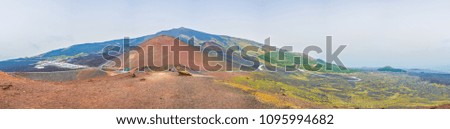 Crateri Silvestri situated on mount Etna in Sicily, Italy
