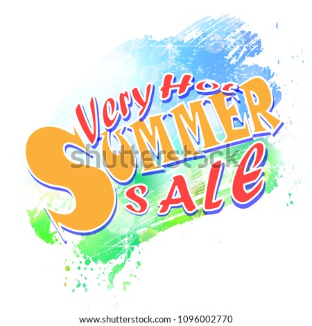 summer sale background, illustration clip-art