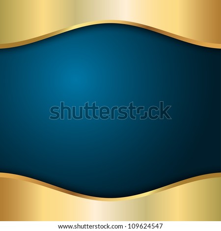 Blue background with metal and place for text Royalty-Free Stock Photo #109624547