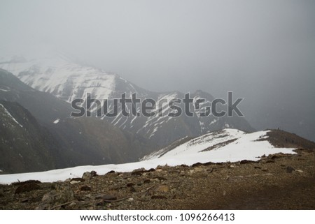 Trek to Tochal Mountain from Darband village in northern Tehran, Iran