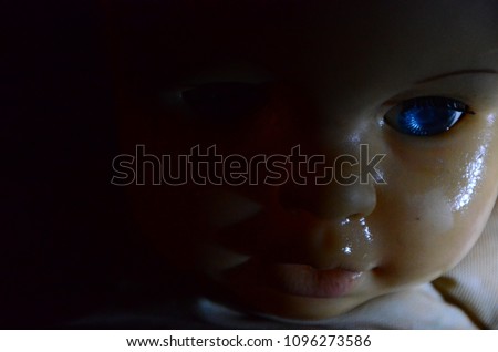creepy old baby doll