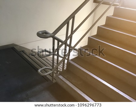 Staircase at the fire exit, Safety 