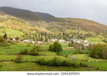 Location of Carballo in the Cangas del Narcea, Asturias, Spain