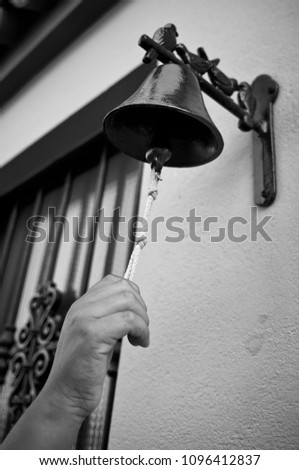 someone calling a bell