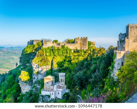 Castello di Venere in Erice, Sicily, Italy
 Royalty-Free Stock Photo #1096447178