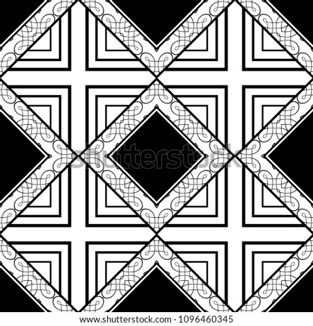Ornamental vintage seamless pattern. Vector abstract background.