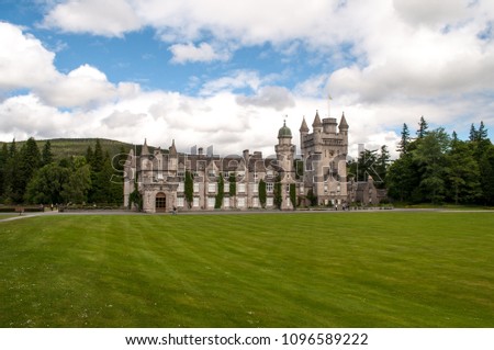 Balmoral Castle in Scotland - the summer residence of the British Queen