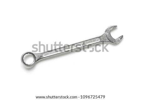 Wrench isolated on white.