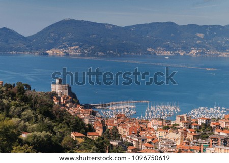 Panoramic view on the Lerici. Italy