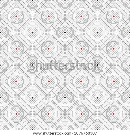 Vector seamless models. Modern texture from regularly repeating geometrical elements. Monochrome, linear, simple. Wall-paper for the press. Vector illustrations.