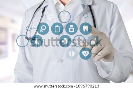 Doctor and medical illustration