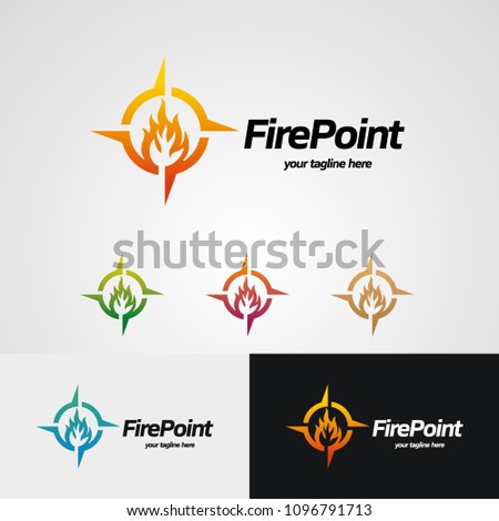 Fire Point Logo Designs Template