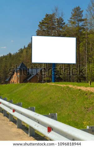 Background for design, billboards on city streets and along roads