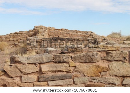 Pueblo Structural Remains, Petrified Forest National Park, Arizona