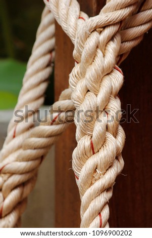 Large white rope