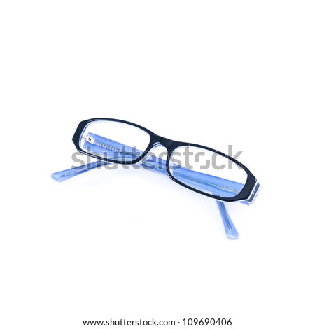 eyeglasses isolated on the white background