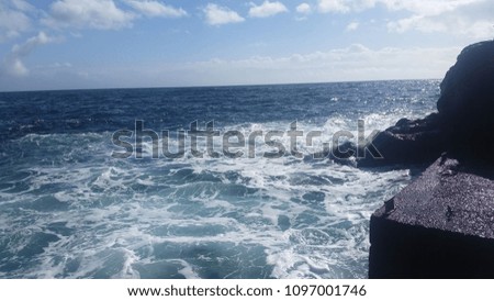 Madeira ocean swim spot from mountain