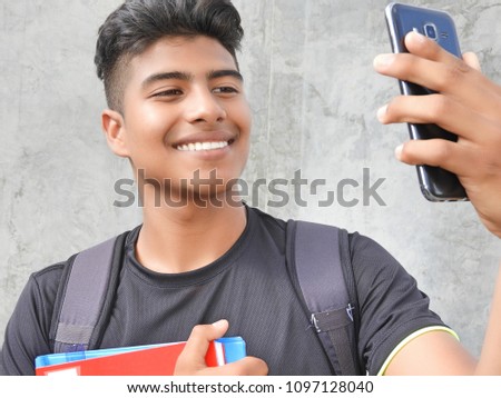 Good Looking Male Student Selfie