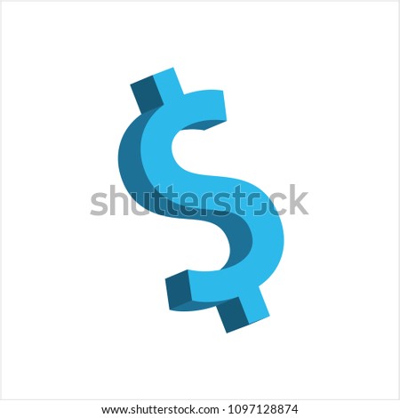Dollar Icon Design Vector Art Illustration