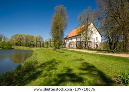 Country house at the lake