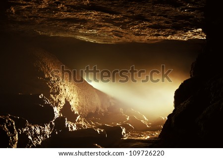 light in cave