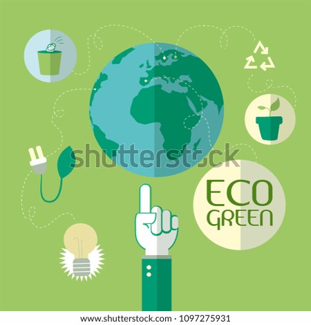 World environment day concept. Eco Green 