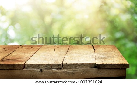 Empty table background